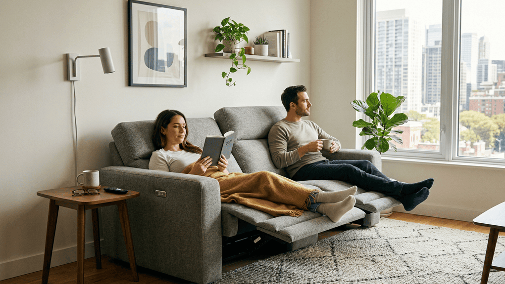 wall hugger reclining loveseat